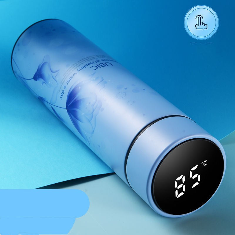 Termosflaske med temperaturdisplay