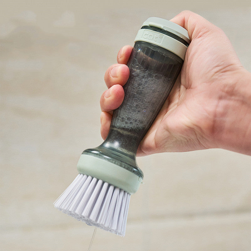 Oppvaskebørste med såpe dispenser