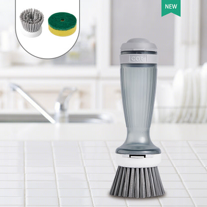 Oppvaskebørste med såpe dispenser